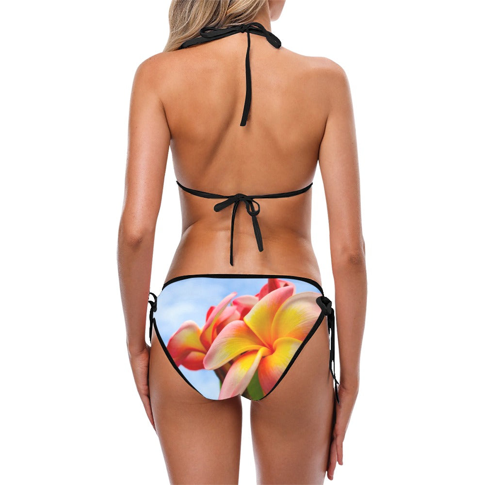 Frangipani Sky String Bikini up to 5 XL (FWS)