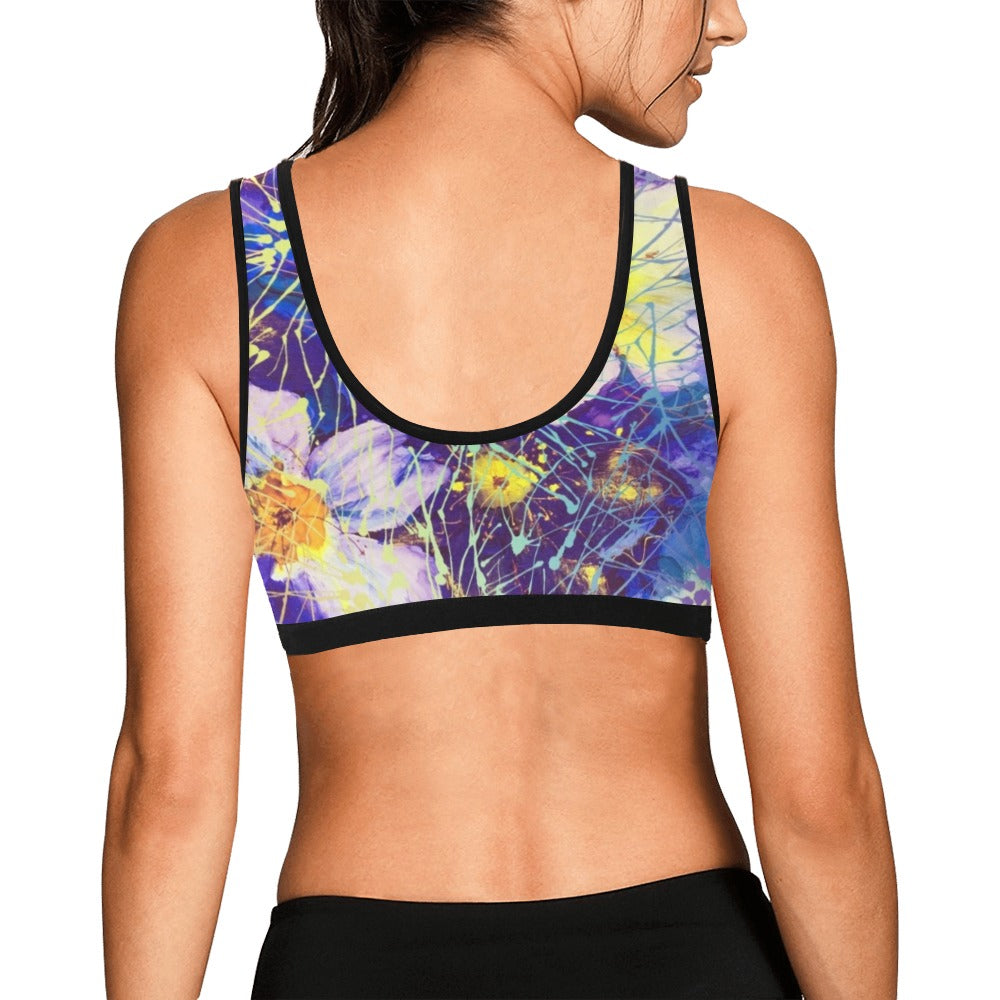 Art Flowers Sports Top up to 3 XL