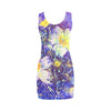 Art Flowers Sleeveless Tank Style Dress up to 3 XL (FWS)