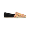 Leopard Fire Women's Canvas Slip On Shoes