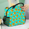 Yellow Frangipanis Aqua Insulated Lunch Bag with Handles & Top Strap