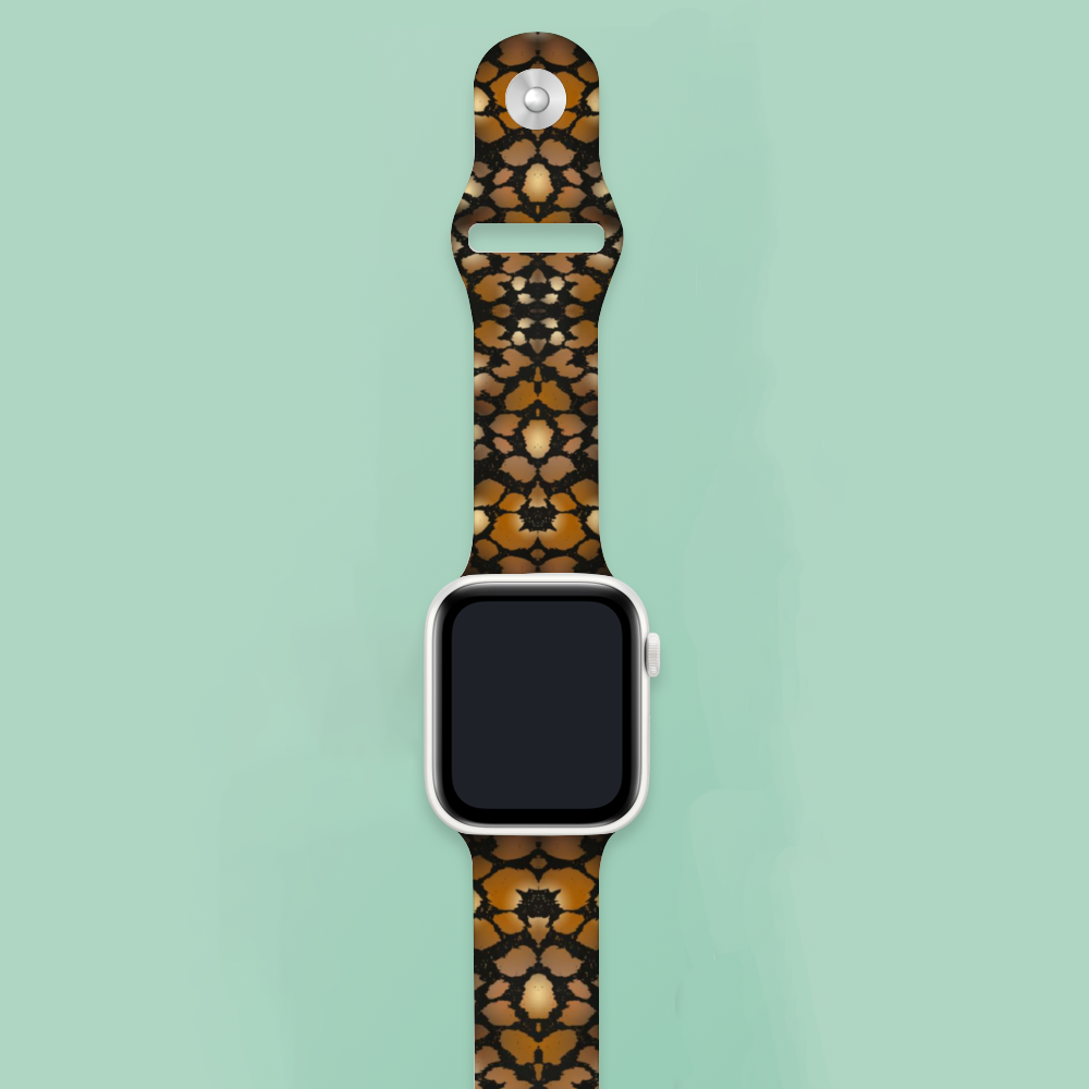 Animal Print Apple Smartwatch Band TPU Rubber