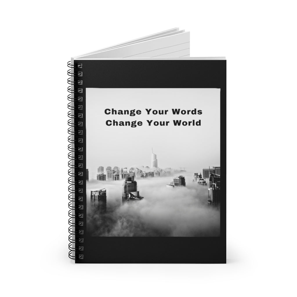 Change Your Words A5 Lined Spiral Bound Notebook (FWS)