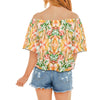 Bush Art Off Shoulder Knot Front Top up to 2 XL (FWS)