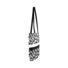 Black & White Leopard Stripes Tote Bag (Worldwide Shipping)