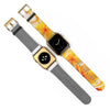 Fresh Yellow Frangipanis Apple iWatch Replacement Strap Vegan Leather (FWS)