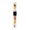 Pink Dahlia Apple iWatch Strap Vegan Leather