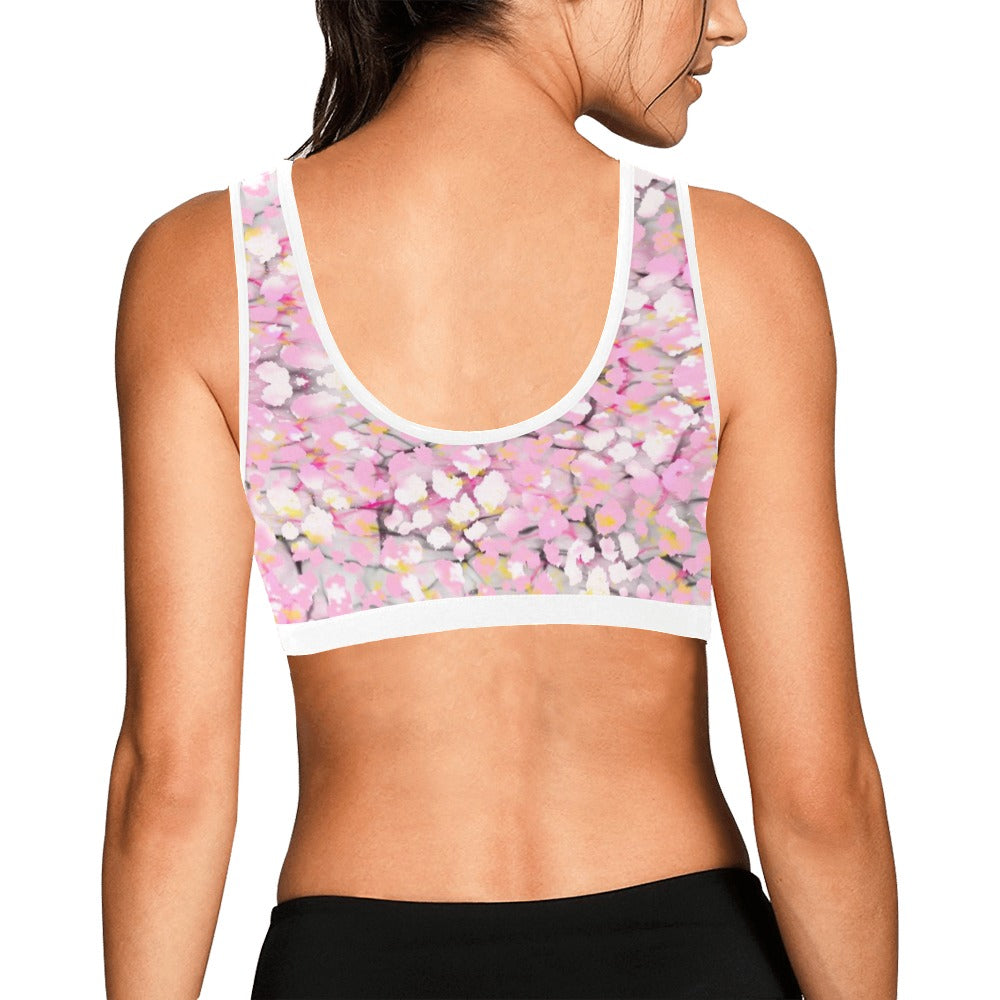 Baby Pink Leopard Plus Sports Top up to 3 XL