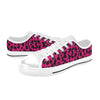 Hot Pink Leopard Women's Low Rise Shoes