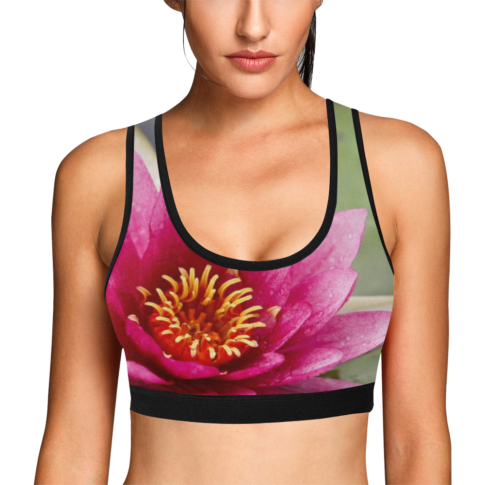 Pink Waterlily Sports Top up to 3 XL