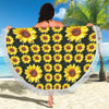 New Sunflowers Beach Shawl / Blanket