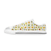 Sunflowers Graphic White Low Rise Women's Shoes up to size 12