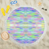 Rainbow Ocean Circular Beach Shawl / Blanket (FWS)