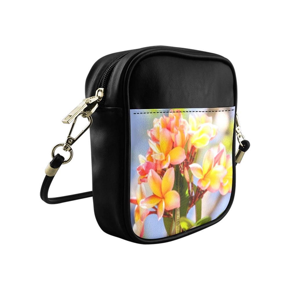 Fresh Frangipanis Shoulder Sling Bag