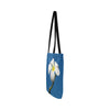 Single White Frangipani Tote Bag (Worldwide Shipping)