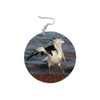 Pelican Round Wooden Earrings (FWS)