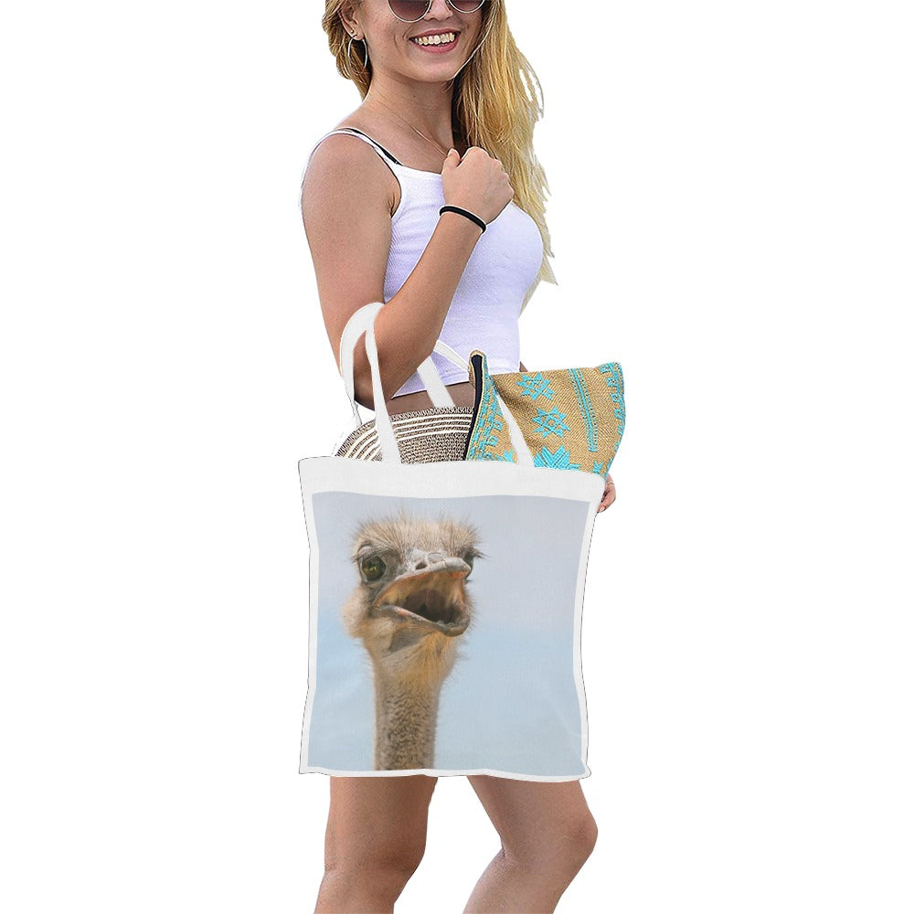 Ostrich Cotton Canvas Tote Bag (Made in Australia)