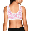 Baby Pink Leopard Sports Top up to 3 XL