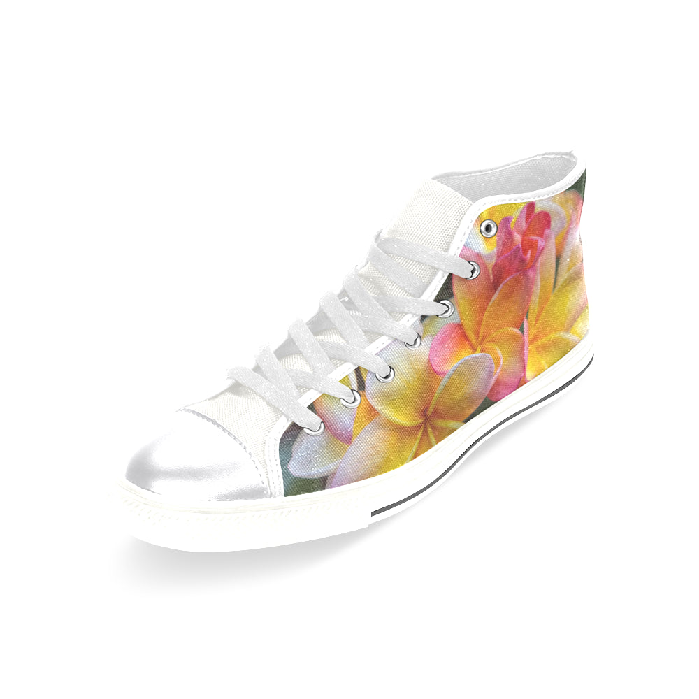 Last of Summer Frangipanis High Top Women's Shoes