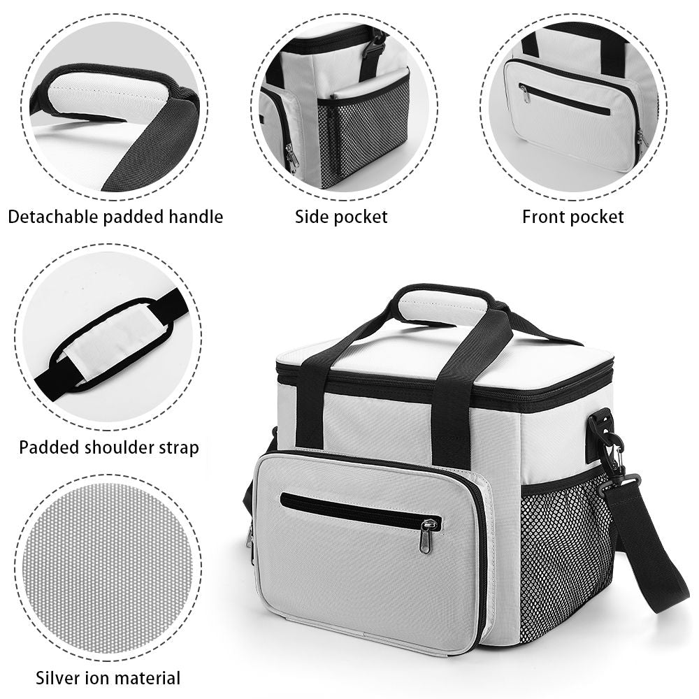 Wildflowers White Multi Function Large Waterproof Bag