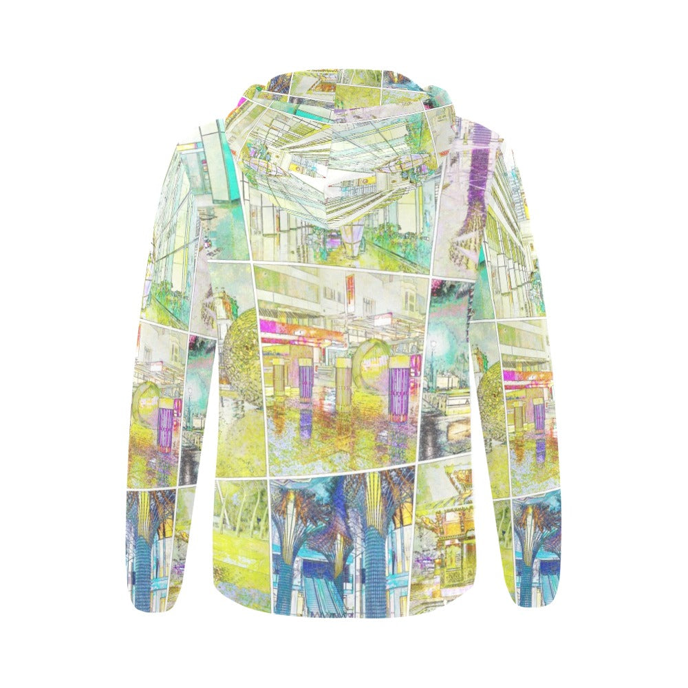 City Watercolour Full Zip Hoodie up to 2 XL