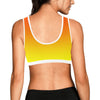 Ombre Orange Yellow Sports Top up to 3 XL