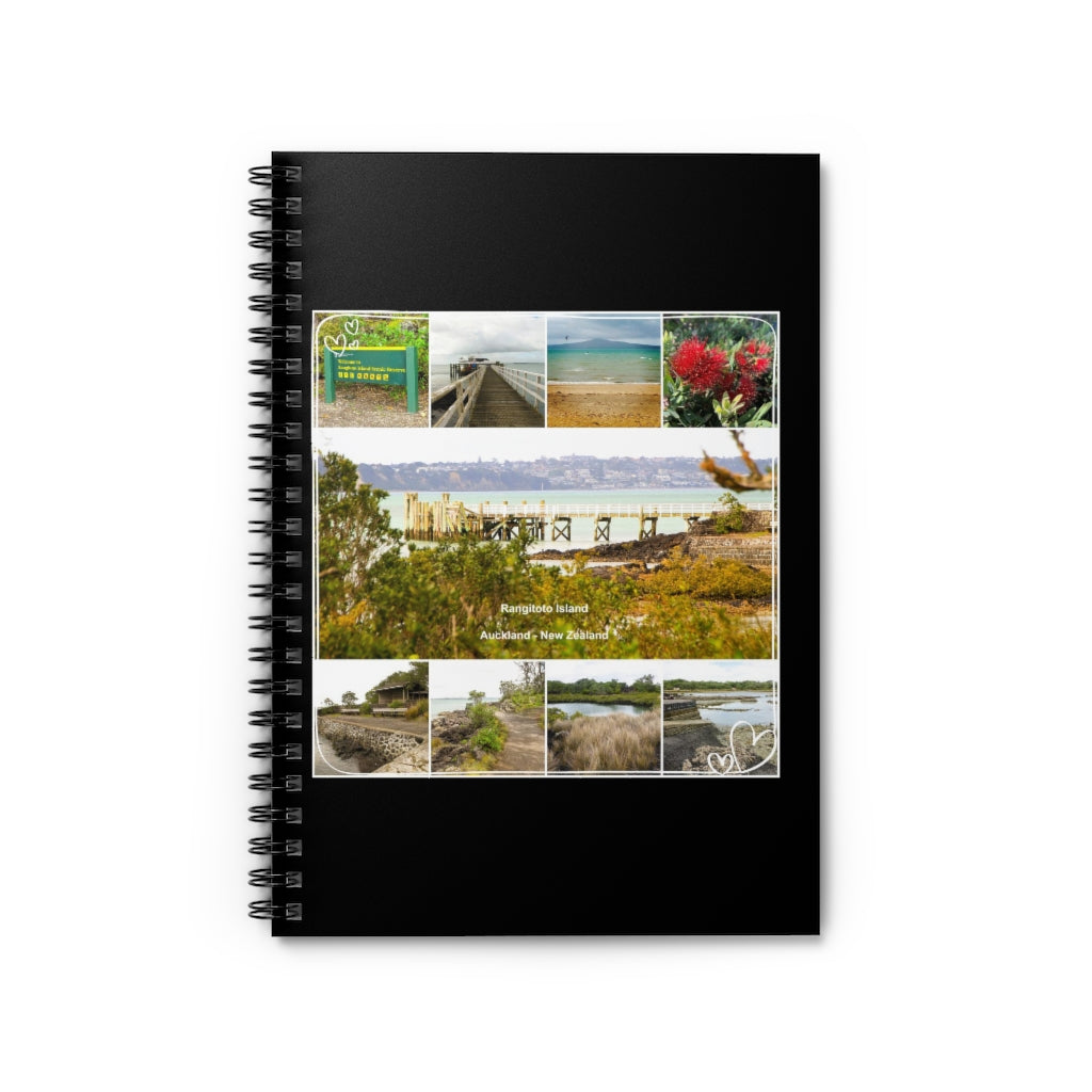 Rangitoto Island A5 Lined Spiral Bound Notebook Colour (FWS)