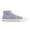 Wildflowers Lilac High Top Canvas Women's Shoes