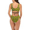 Lemon Leopard Cross String Bikini up to 2 XL (FWS)