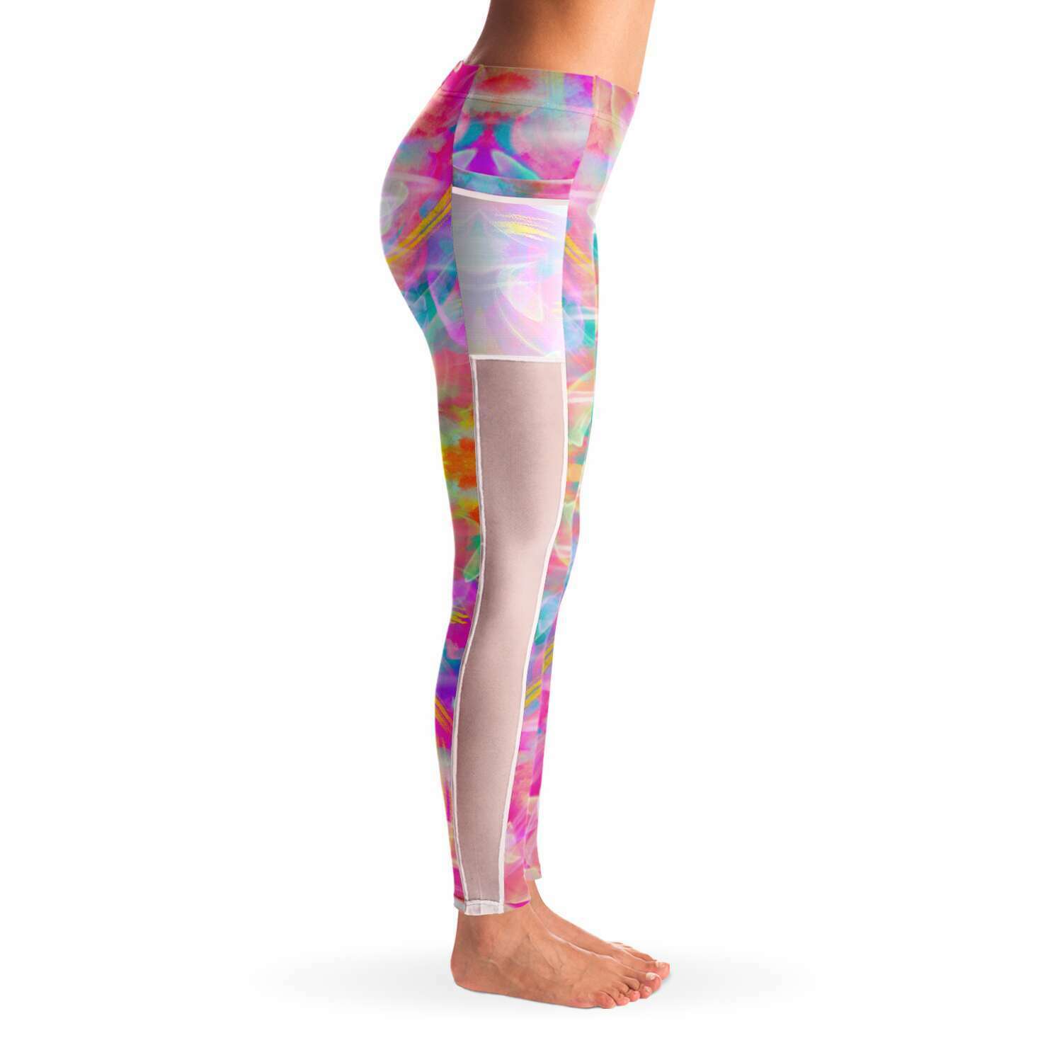 Colourful Whispers Mesh Pocket Leggings (FWS)