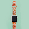 Pinky Roses Apple Smartwatch Band TPU Rubber