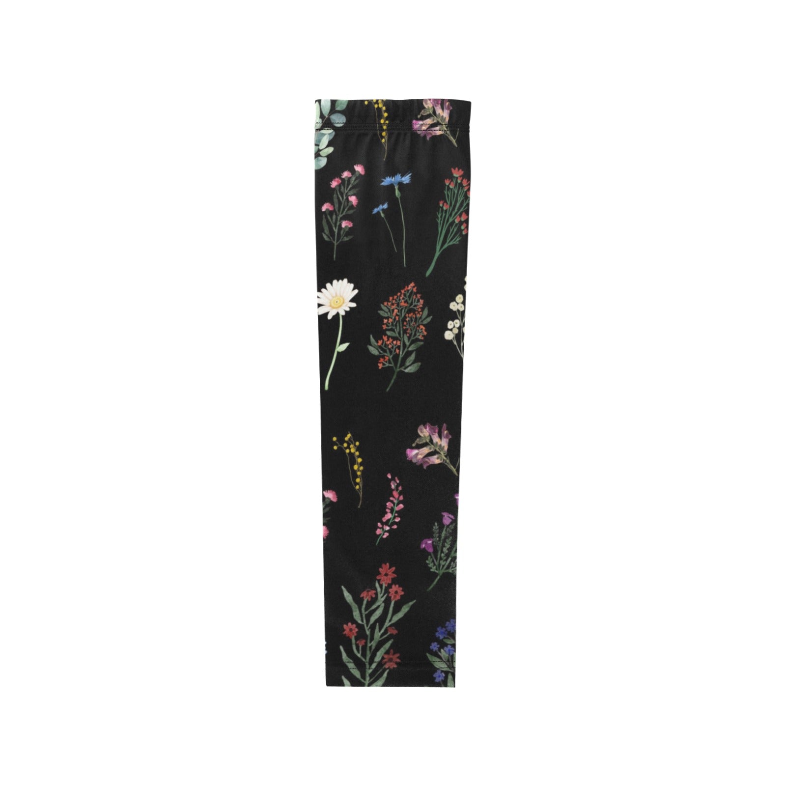 Wildflowers Black Weather Protection Arm Sleeves (FWS)