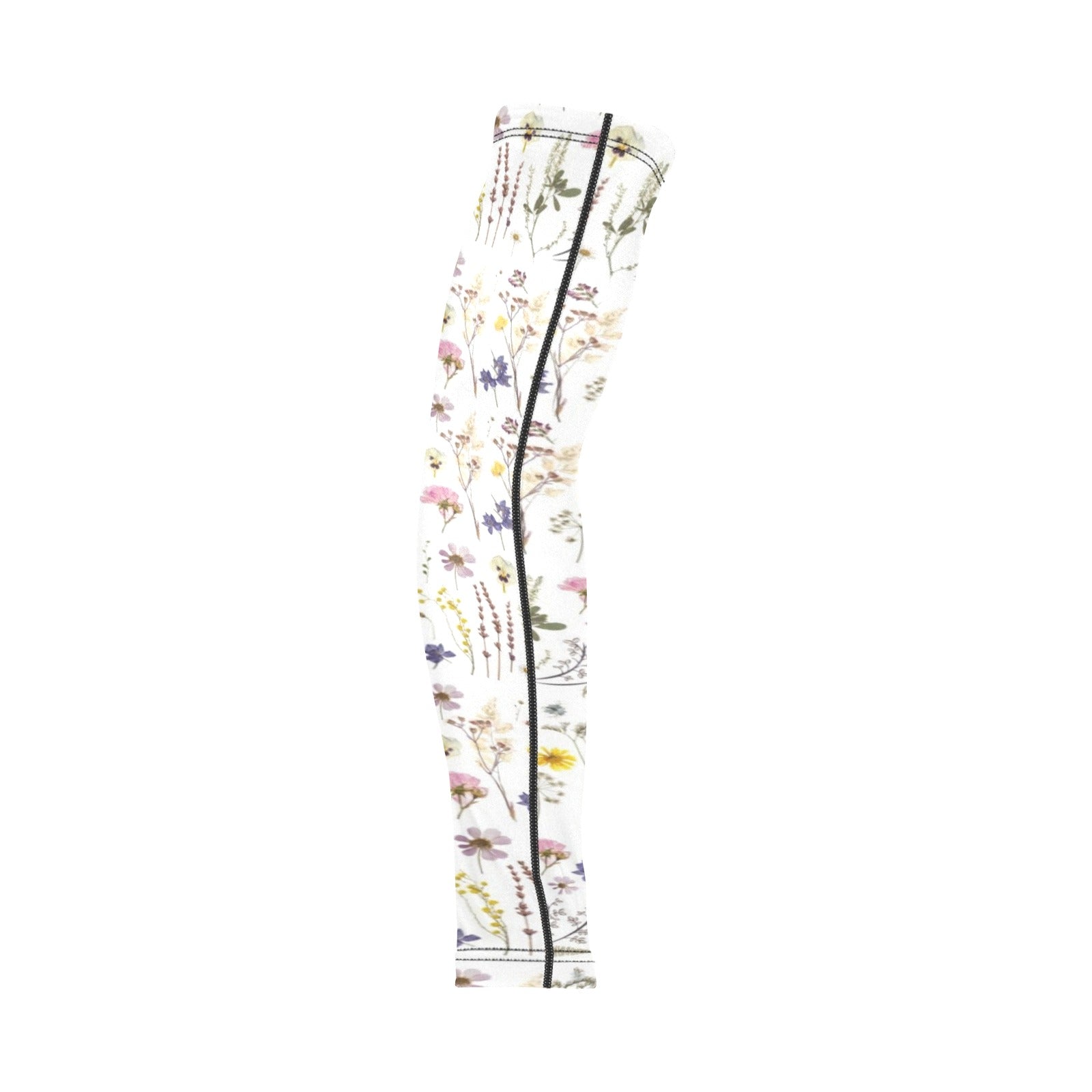 Wildflowers White Weather Protection Arm Sleeves (FWS)