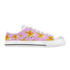 Yellow Frangipanis Pink Low Rise Shoes up to size 12