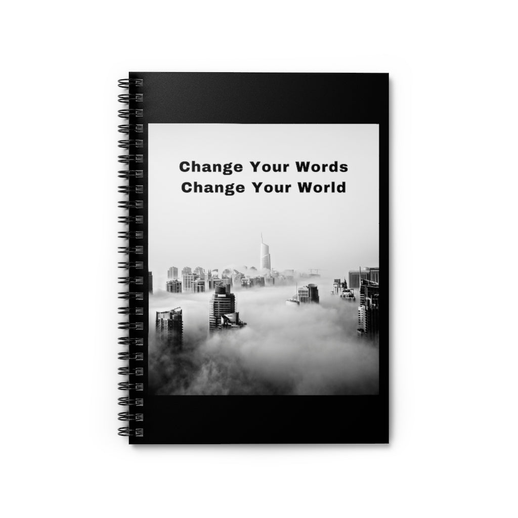 Change Your Words A5 Lined Spiral Bound Notebook (FWS)