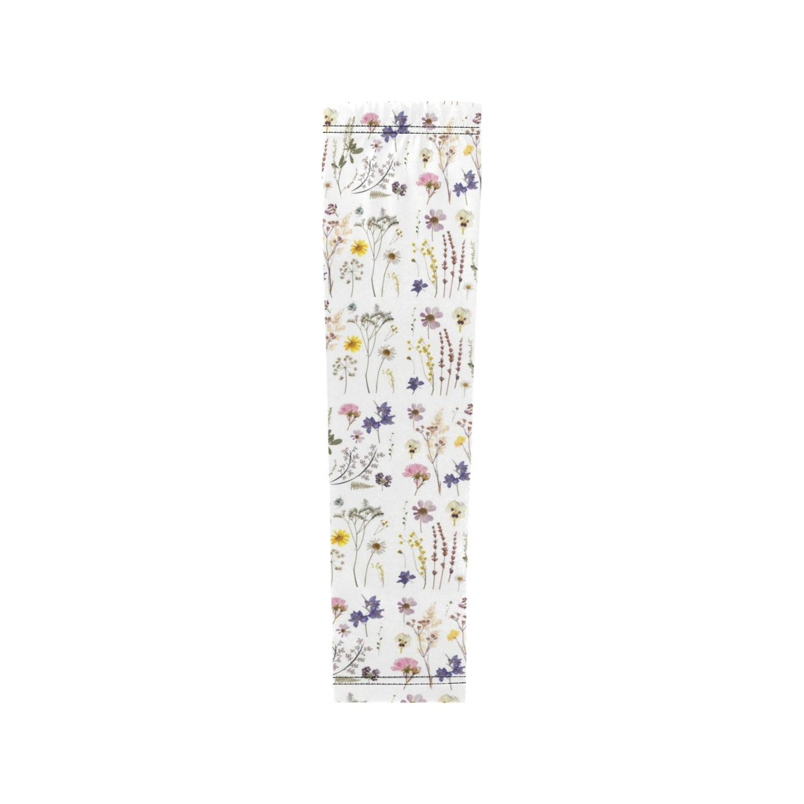 Wildflowers White Weather Protection Arm Sleeves (FWS)