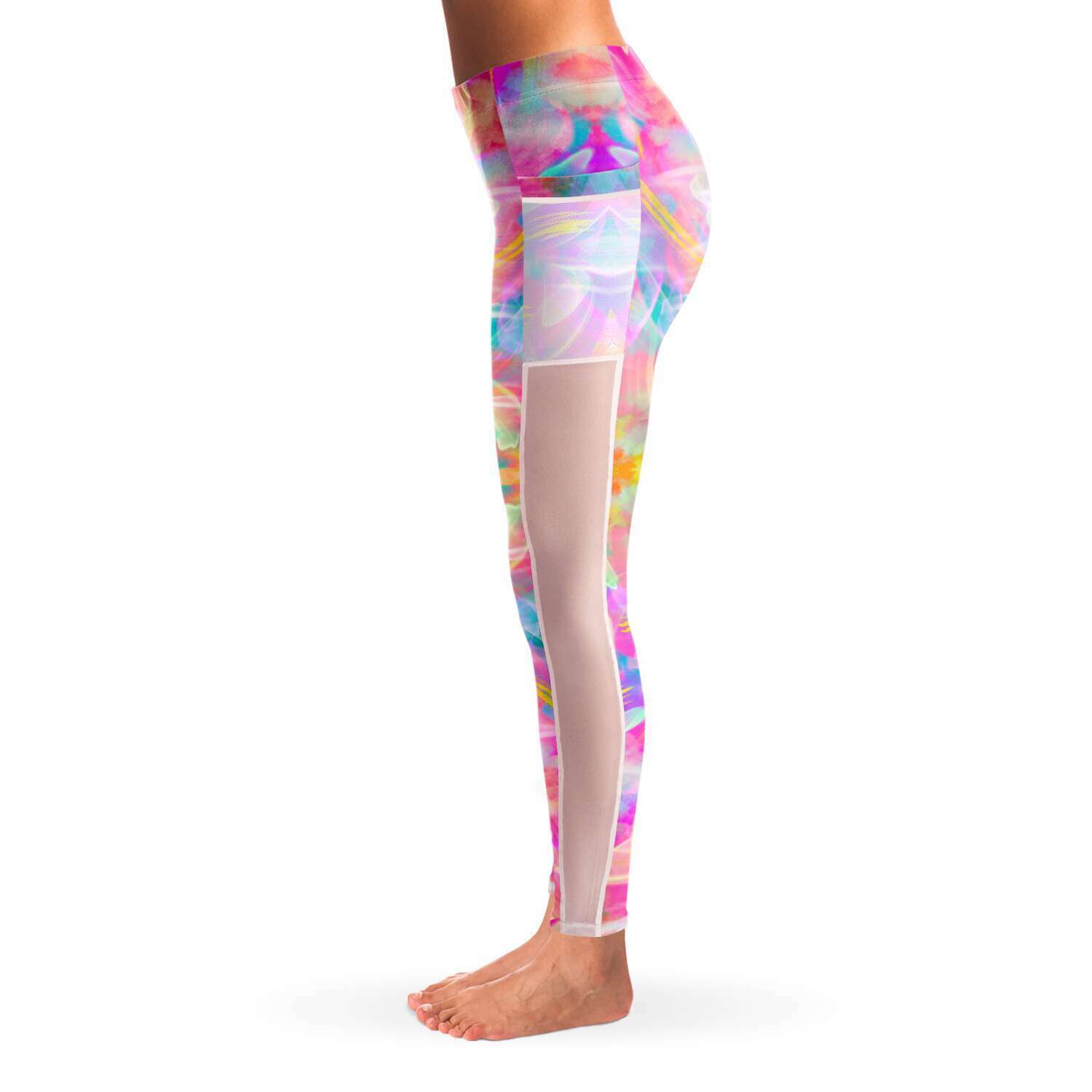 Colourful Whispers Mesh Pocket Leggings (FWS)