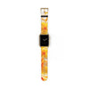 Fresh Yellow Frangipanis Apple iWatch Replacement Strap Vegan Leather (FWS)