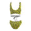 Lemon Leopard Cross String Bikini up to 2 XL (FWS)