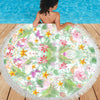 Hawaiian Green Circular Beach Shawl / Blanket (FWS)