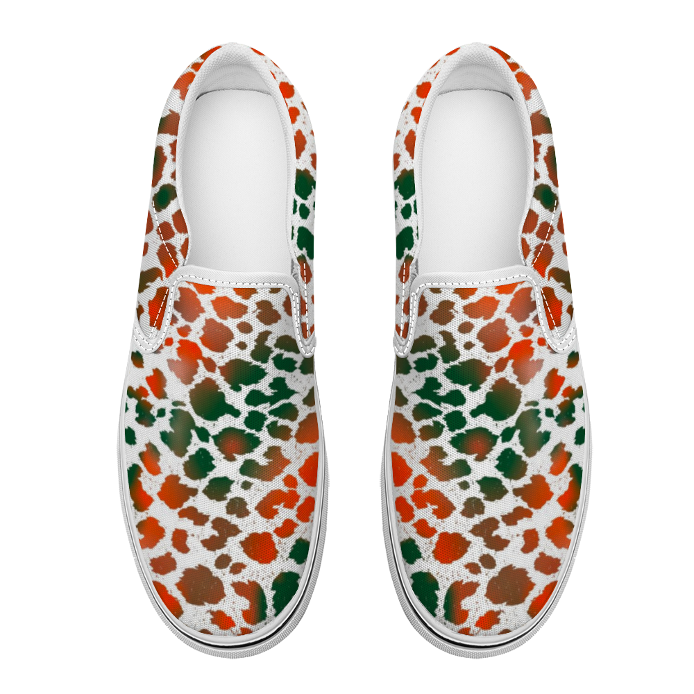Camo Leopard Unisex Slip On Canvas Shoes