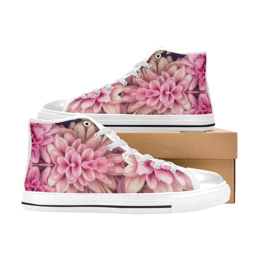 Pink Chrys Aquila High Top Canvas Women's Shoes