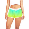 Ombre Aqua Yellow Drawstring Shorts up to 2 XL