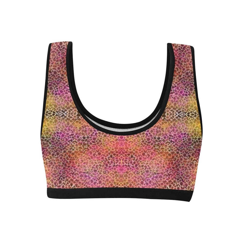 Leopard Circles Sports Top up to 3 XL