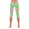 Colour Bubbles Capri Leggings up to 5 XL