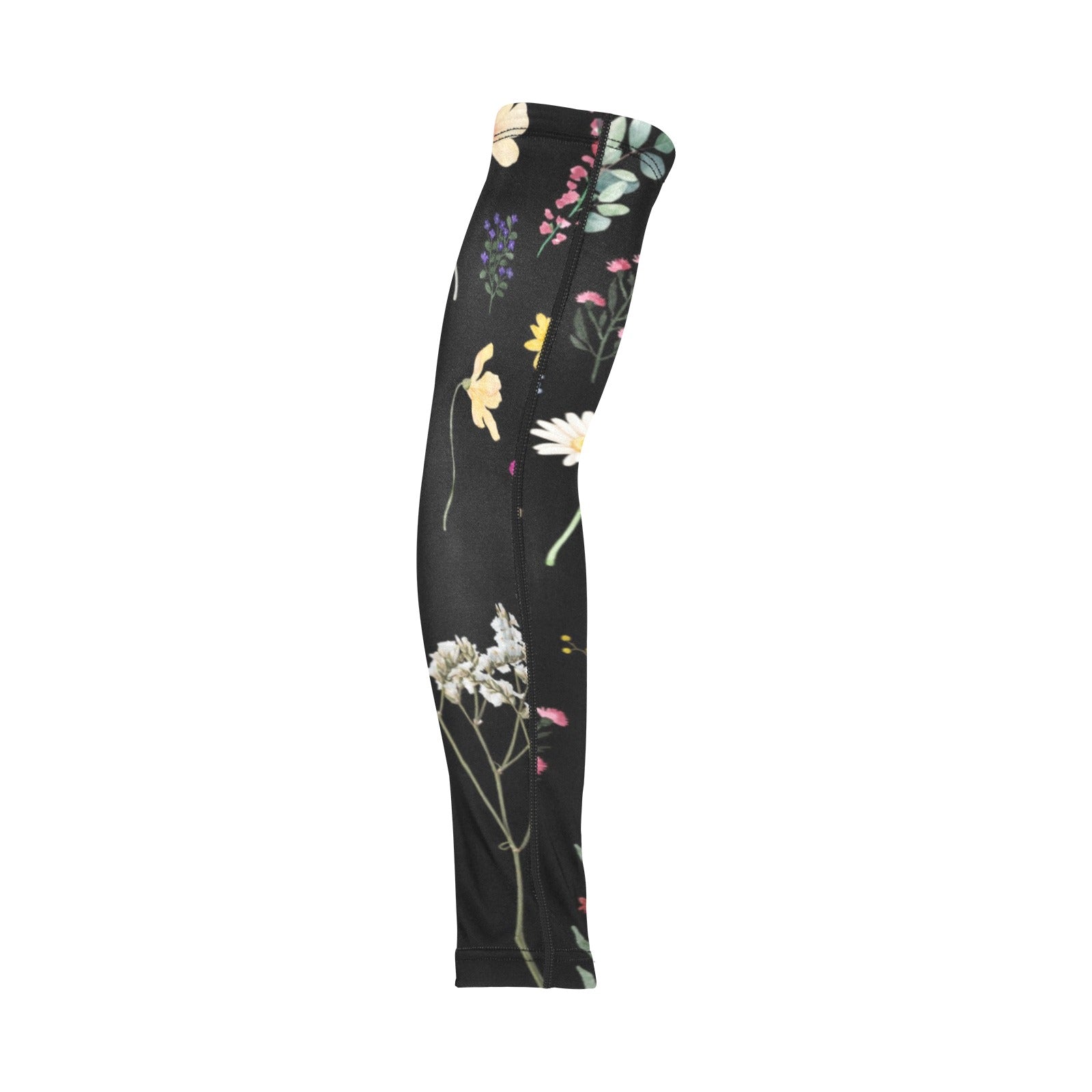 Wildflowers Black Weather Protection Arm Sleeves (FWS)