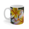 Last of Summer Frangipanis Mug 11oz (Microwave & Dishwasher Safe)