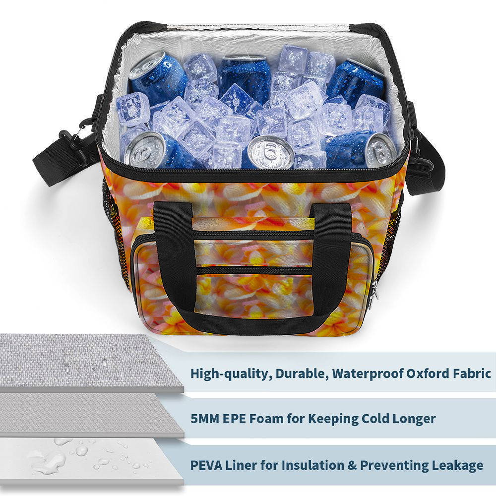 Soft Frangipanis Multi Function Large Waterproof Bag