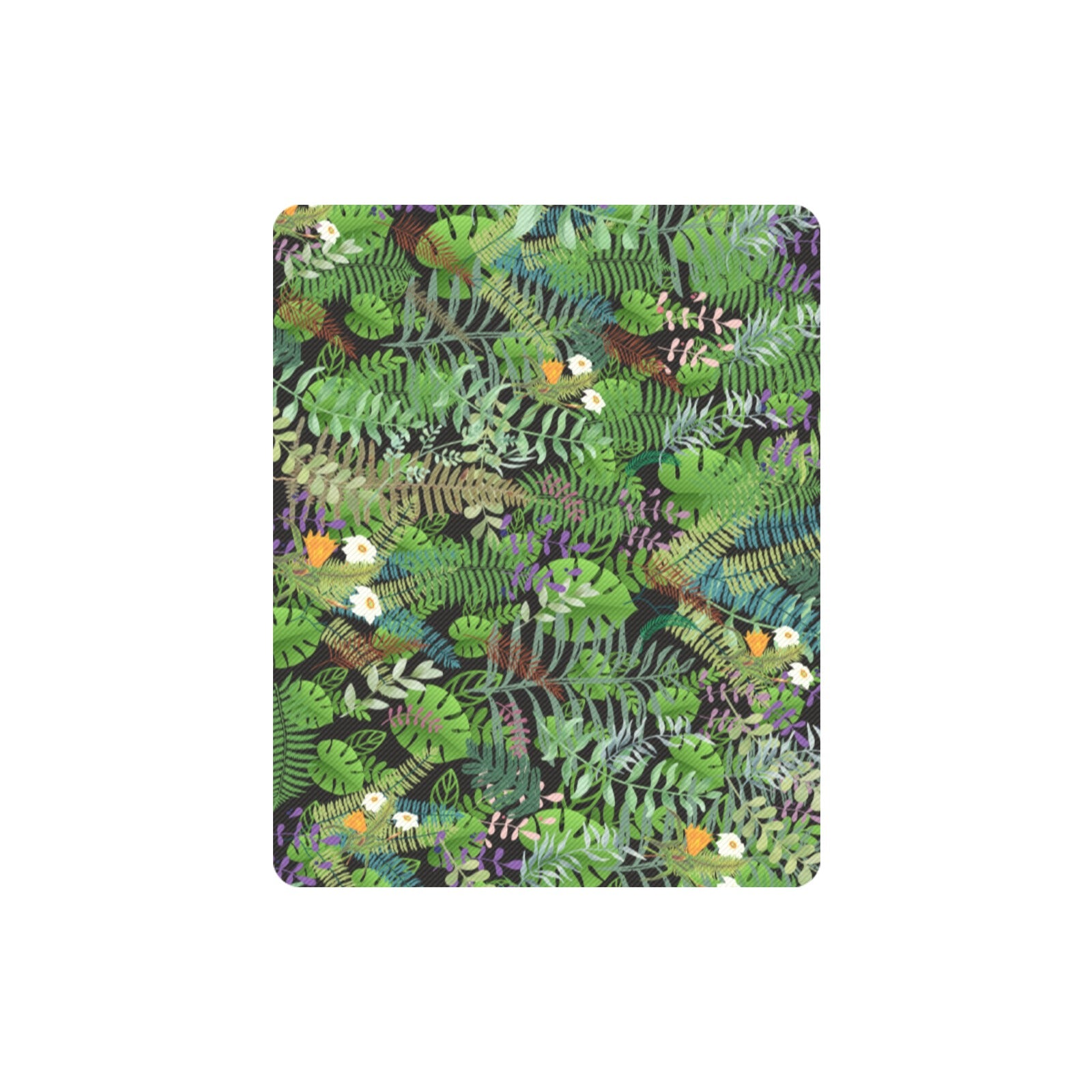 Graphic Jungle Black Rectangle Mousepad (Made In Australia)