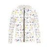 Wildflowers White Full Zip Hoodie up to 2 XL